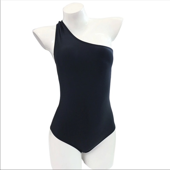 Asymmetric one shoulder bow knot bathing suit - Picture 4 of 8